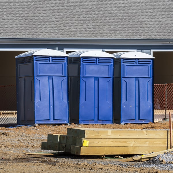 how can i report damages or issues with the portable toilets during my rental period in Bernardsville